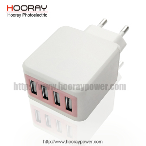 1u 2u 3u 4 USB Portable Charger 5V 3.1A IC Intelligent System Mobile Phone Smartphone Charger (HA15001)