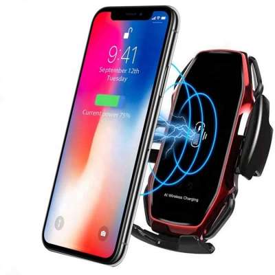 Factory Ready to Ship 10W Fast Charging Automatic Smart Sensor Wireless Charger Car Mount Compatible for iPhone 12Pro Max