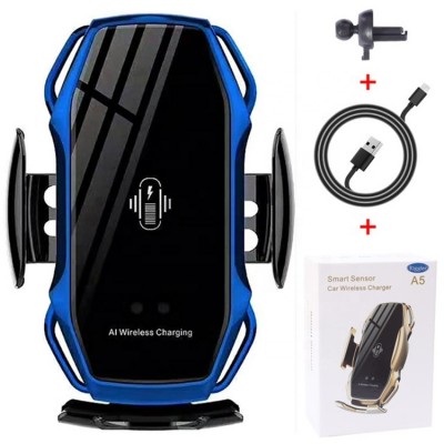 2019 Amazon Best Seller 10W Wireless Charger A5 Automatic Clamp Fast Charging Phone Holder for iPhone Huawei Samsung Smart Phone